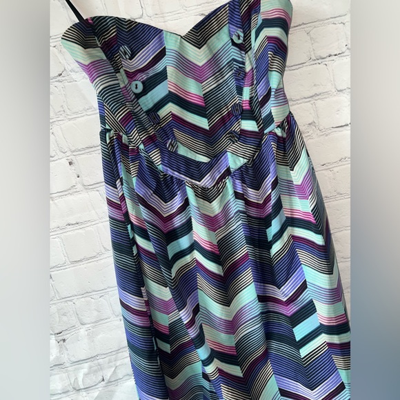 Billabong Green, Blue & Purple Sleeveless dress size M - Picture 7 of 14
